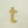 thumbnail image 1 of Package of 1, 10 Inch X 3/4" Thickness MDF Letter t in The Gotham Rounded Font, Thick, Lower Case for Art & Craft Project, Made in USA, 1 of 4