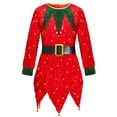thumbnail image 7 of Elf Baby Boy Outfit Long Sleeve Dress Hat Belt and 1 Pair of Socks Set Kids Christmas Outfit Dress Up Clothes 5-6 Years, 7 of 7