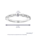 thumbnail image 4 of Vir Jewels 1/2 CTTW Lab Grown Diamond Wedding Band in Sterling Silver Female Adult, 4 of 6