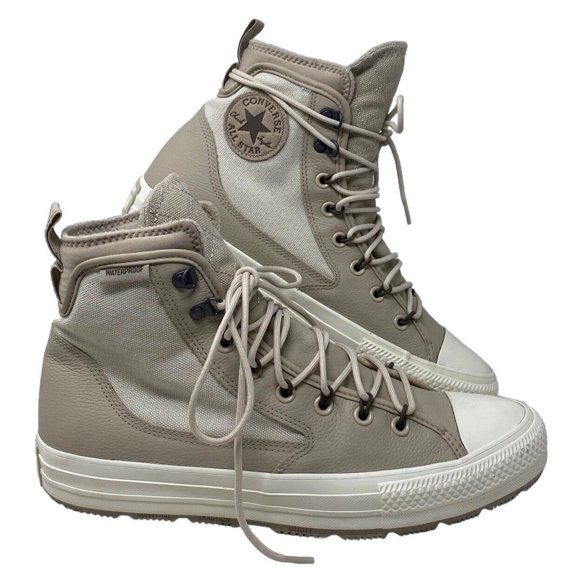 Converse Chuck Taylor Terrain High Top Boots Leather Canvas Cream A00716C