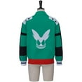 thumbnail image 4 of Men's Green Midoriya Knit Izuku Cardigan - Casual Open-Front Jacket Sweater, 4 of 7