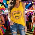 thumbnail image 2 of Gpoecd Camisoles Grande Taille pour Femmes Camisole Mode pour Carnaval Fête Tenue Décontractée Confortable Extensible Sans Manches Camisoles pour Femmes Jaune,m, 2 of 4