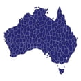 thumbnail image 2 of CafePress - Australia Map Mosaic - Wood Rectangle Ornament 6"x4", 2 of 3