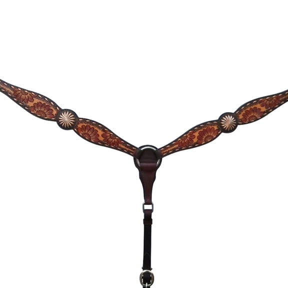 Bar H Equine American Leather Horse Saddle Tack Breast Collar BER112