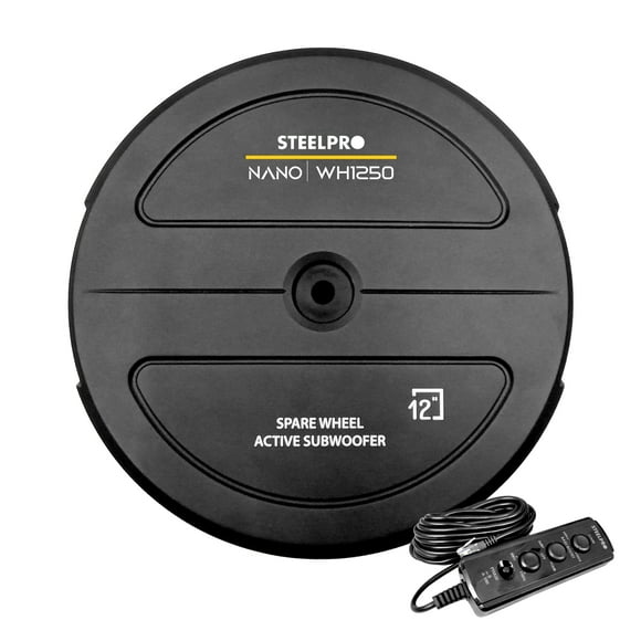 Subwoofer Amplificado 12 PuLG Llanta Repuesto Nano Steelpro