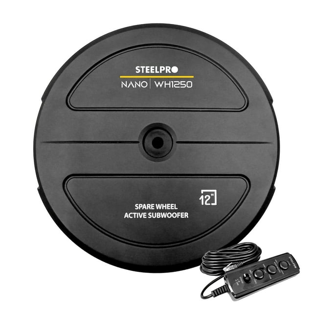 Subwoofer Amplificado 12 PuLG Llanta Repuesto Nano Steelpro