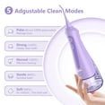 thumbnail image 2 of Irrigador bucal dental portátil SEJOY hilo dental de agua inalámbrico 230ml recargable con 8 puntas de chorro, 2 of 8