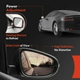 thumbnail image 4 of A-Premium Driver Side Power Door Mirror Compatible with Mazda 6 2014 2015 2016 2017 - Heated Manual Folding Black Outside Rear View Mirror with Turn Signal Indicator - Replace# GHP969182B, 4 of 6