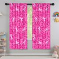 thumbnail image 5 of Blackout Kids Curtains,Pink Ribbon Pattern Childrens Insulated Curtains Set Of 2,Bedroom Essentials,Toddler Room Decor 42"x63", 5 of 5