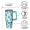 thumbnail image 3 of 30oz Reindeer Tumbler with Handle and Straw Leak Proof Stainless Steel Cup Christmas Gifts for Women Men, 3 of 5