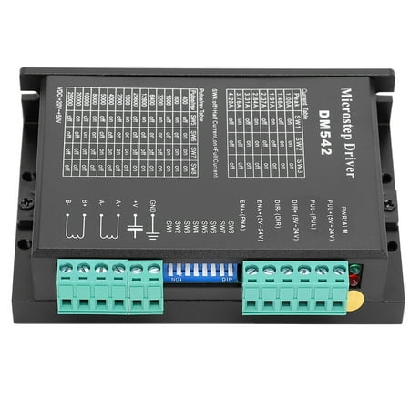 

Microstep Driver Stepper Motor Driver 2‑Phase High Subdivision PWM Current Control DM542