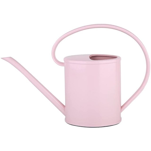 Regadera pequeña para plantas de interior con mango curvo, 1,2 L, adecuada para el hogar y el jardín