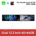 thumbnail image 3 of ZWNAV Dual 12.3 inch Screen Car Radio For Honda Accord 7th 2003-2008 Android GPS Navigation Multimedia Video Player Stereo Receiver Head Unit, 3 of 15