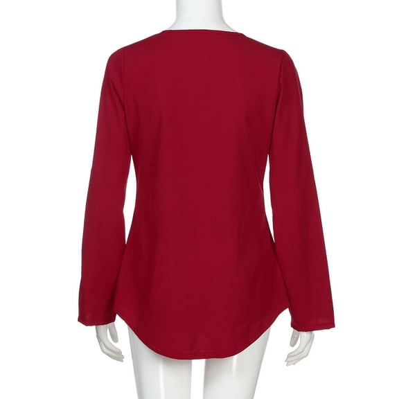 Womens Long Sleeve Shirts Loose Casual Fashion Long Sleeve Blouse T Shirt Tops