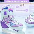thumbnail image 3 of JZY Kids Ice Skates with Fun Wing Design,Adjustable&Comfort Fit for Boys&Girls Ages 3-12,Perfect for Indoor and Outdoor Skating, 3 of 7