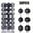 Black, variant on Christmas Balls Ornaments for Christmas Tree Decorations, 36PCS Xmas Tree Red White Gold Silver Shatterproof Hanging Ball Ornaments with Loop for Holiday and Party Decoration, Xmas Festive Supplies