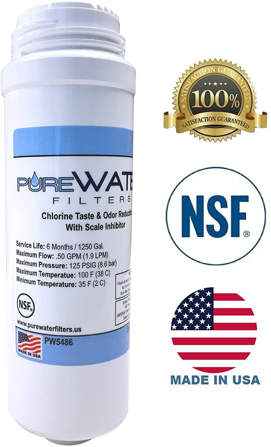 PureWater Regular KQ8 Water Filter Kit for Keurig Commercial Brewers B150, B150P, K150, K150P, B155, K155, K3000, K3000SE, B3000, B3000SE, K3500, K4000