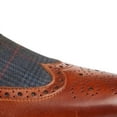 thumbnail image 4 of Roamers Mens Checked Leather Brogues, 4 of 4