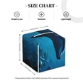 thumbnail image 2 of Honeii 's Ocean Dolphin Fish School for Leather Square Tissue Box Cover Holder: A Stylish Organizer for Tabletops, Bathrooms, Cars & Offices, 2 of 5