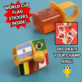 thumbnail image 3 of Soccer Lollipop Champ Rings, World Tournament Stickers Included, No Artificial Dyes, Individually Wrapped, 50 Count, 3 of 6