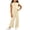 Beige, variant on THDHVS Girls Fall Outfits,Girls Ribbed Sleeveless Round Neck Top Wide Leg Pants Summer Stretchy Casual 2 Piece Set,Toddler Girl Outfits Dark Gray 7-10 Years