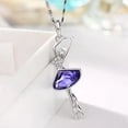 thumbnail image 1 of Fino Collar Bailarina Ballet Cristal Swarovski Oro 18k Lam violeta Unitalla, 1 of 3