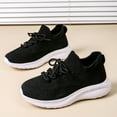 thumbnail image 3 of ZHOGXU Baby Boys And Girls Casual Sneakers High Top Stretch Breathable Knit Soft Sole Outdoor Sports Shoes,Black,7.5-8 Years, 3 of 7