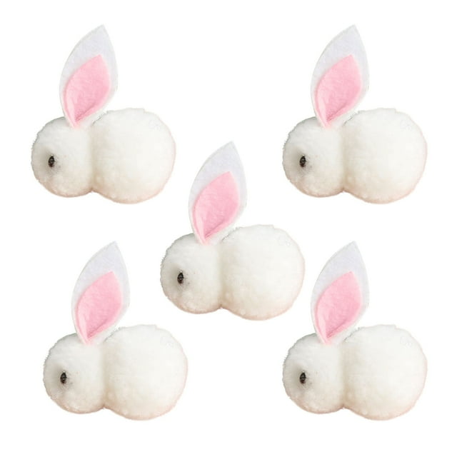 5Pcs Easter Plush Mini Bunny Dolls - Soft Plush, Non-Shedding Fade-Resistant, Festive Decor/Gift, Small Portable