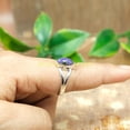 thumbnail image 2 of Natural Purple Charoite Stone 925 Sterling Silver Engagement Ring for Women, 2 of 5