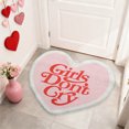 thumbnail image 2 of SLYNSHome Bathroom Rug Valentine's Day Heart Shaped Bath Mat for Bathroom Floor Non Slip Bath Rug for Tub Soft Shaggy Absorbent Shower Mat, 2 of 6