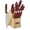 Red/Stainless Steel, variant on Block Knife Set, 12pc Cutlery Knife Set with Steel Blades for Precise Cutting, Lightweight, Stainless Steel, Durable & Dishwasher Safe, C77SSW-12P