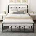 thumbnail image 3 of VECELO Full Size Metal Platform Bed Frame with Headboard and Footboard, No Box Spring Needed, Black, 3 of 10