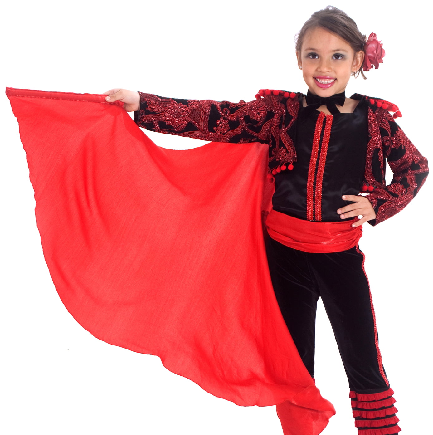 Childrens matador costume robe fantaisie bull fight espagnol costume childs kids l 