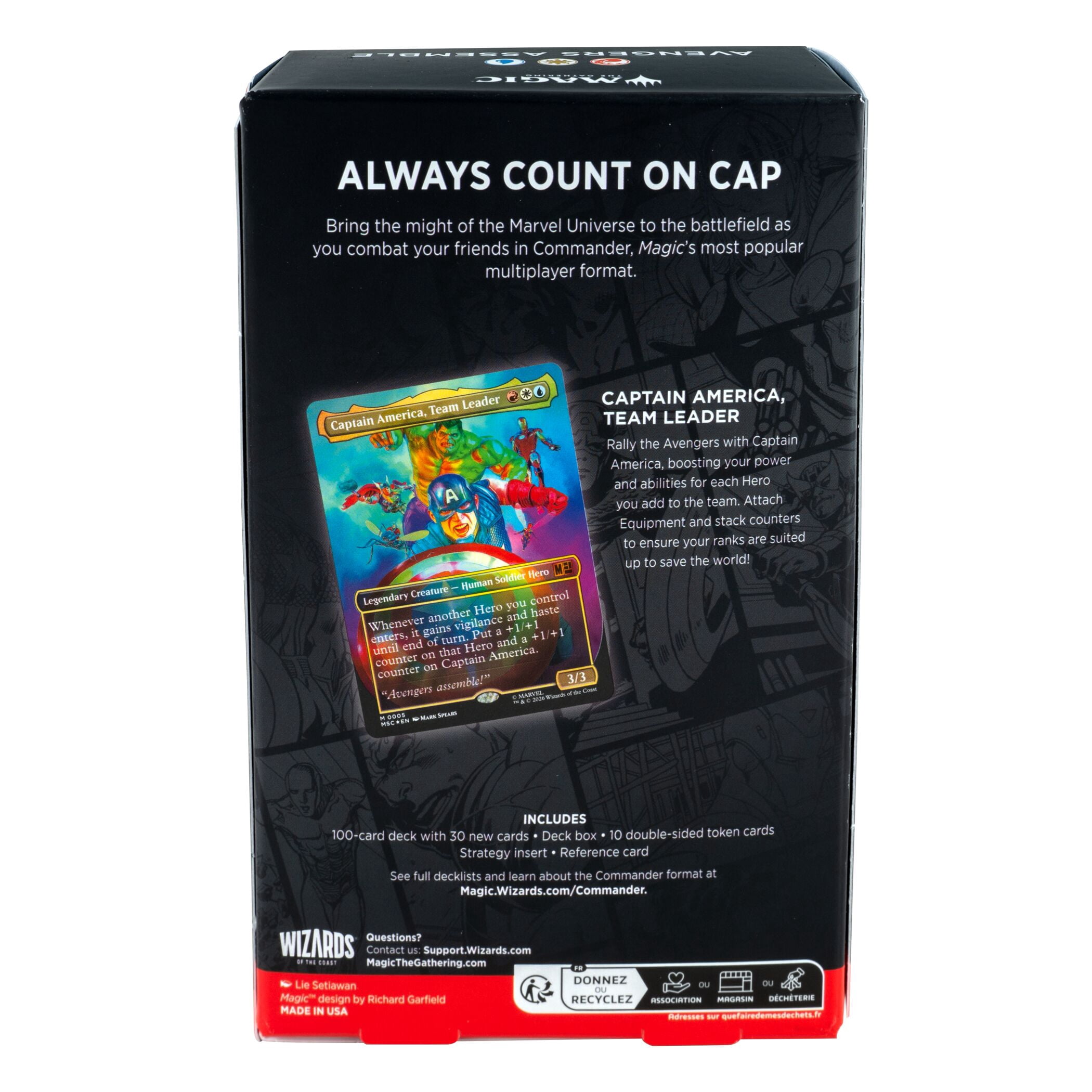 Magic: The Gathering Trading Card Games Marvel Super Heroes Commander Deck Avengers Assemble