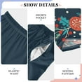 thumbnail image 6 of FORMRS Boys Pajama Pants with Pockets Size 13-14Y Kids Lounge Sleep Bottoms, Blue Christmas Santa, 6 of 8