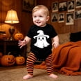 thumbnail image 2 of Gunia Halloween Baby Boys Girls Outfit Bodysuit Funny Print Soft One Piece Romper For Infants And Toddlers Outfits 18-24 Months, 2 of 5