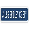 thumbnail image 1 of SignMission SSN-624-Gridley Cg 21 USS Gridley CG 21 Street Sign - US Navy Ship Veteran Sailor Gift, 1 of 1
