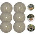 thumbnail image 1 of 6 Pieces Coir Plant Mat, Coir Disc, Coir Mulching Disc, Winter Protection For Potted Plants, Protect The Roots Of Potted Plants, 1 of 5