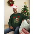 thumbnail image 2 of Ho Ho Ho Y'all - Santa Tractor Xmas Men's Sweatshirt, 2 of 4