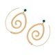 thumbnail image 2 of Sonducket Pendientes Oreja Cuelga Joyería exagerada Oro Plata Aro Pendiente Fiesta Boda Banquete Par Ropa, zapatos y accesorios Miscelánea Oro Sonducket AP010226-02, 2 of 6