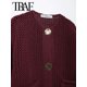 thumbnail image 4 of TRAF Otoño Invierno cárdigans de punto para mujer Casual botón de manga larga suéter femenino 2024 moda cárdigans sueltos para mujer abrigo, 4 of 5
