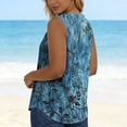 thumbnail image 7 of ClodeEU Women's Floral Print Sleeveless Blouse, Casual U Neck Tank Top for Summer A-Multicolor,Women's Plus L, 7 of 7