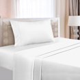 thumbnail image 4 of Casavia- Spring Day Deal Bedding Sets- 400 Thread Count- Soft Sateen 100% Cotton- Twin XL 3 Piece sheet sets, For Kids, Dorms & Adults, Deep Pocket, Easy Fit, (Bright White Sheets), 4 of 5