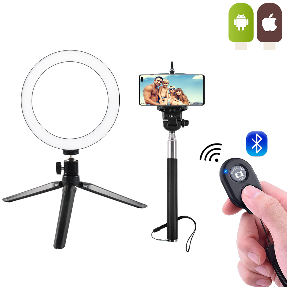 Mignova LED Selfie Ring Light with Tripod Stand&Cell Phone Holder for
