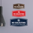 thumbnail image 3 of Fancy No Soliciting (Unwanted Visitors Will Be Eaten) Sign (Black / Silver) - Large, 3 of 5