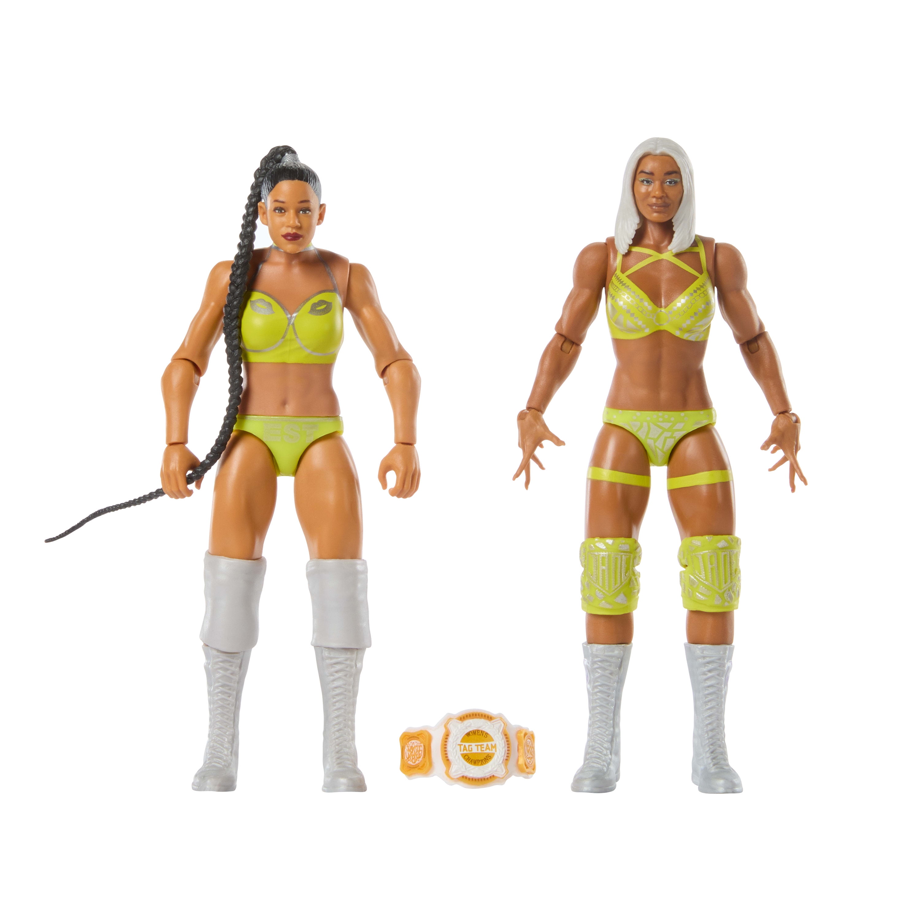 WWE Main Event Showdown Jade Cargrill & Bianca Belair Action Figures Set, Series #22, 6-inch