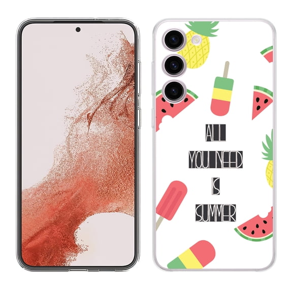 TalkingCase Slim Phone Case Compatible for Samsung Galaxy S23+ Plus 2023, Ice Cream Fruit 2 Print, Lightweight, Flexible, USA