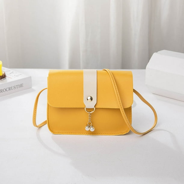Bolso Bandolera Xiying de Piel Sintética para Mujer, Moderno Bolso Bandolera para Teléfono con Múltiples Compartimentos, Pequeño Bolso Bandolera de 17 X 12,5 X 5 Cm para Uso Diario.