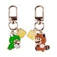 thumbnail image 6 of 12-Pack Mario Video Game Character Enamel Metal Keychains - Collectible Figurine Key Rings with Question Block & Power-Up Charms​​, 6 of 6