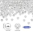thumbnail image 6 of 2mm 925 Sterling Silver Beads 180pcs Long-Lasting Round Smooth Spacer Beads Seamless Loose Ball, 6 of 8